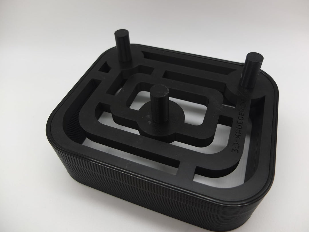 Halter Aufsteller für KitchenAid Standardaufsätze Rührelemente für 3 Aufsätze Art Deco Stil (Black)