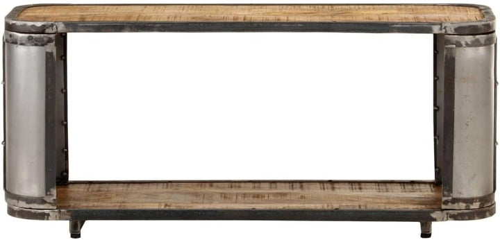 vidaXL Mangoholz Massiv TV Schrank Industrie-Stil Lowboard Fernsehschrank Fernsehtisch Sideboard HiF