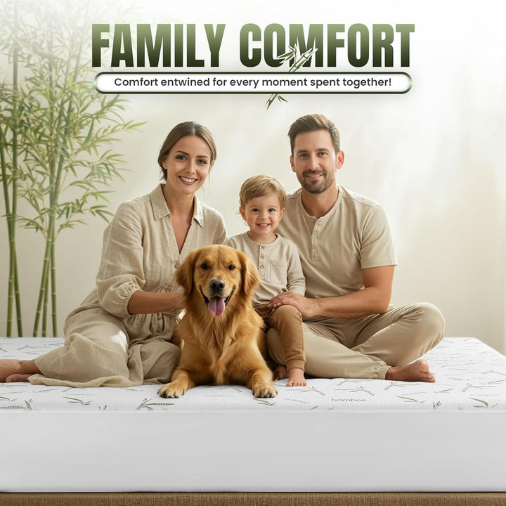 Utopia Bedding Matratzenschoner aus Bambus, hypoallergen, atmungsaktiv, kühl, ohne Vinyl Twin, USA S