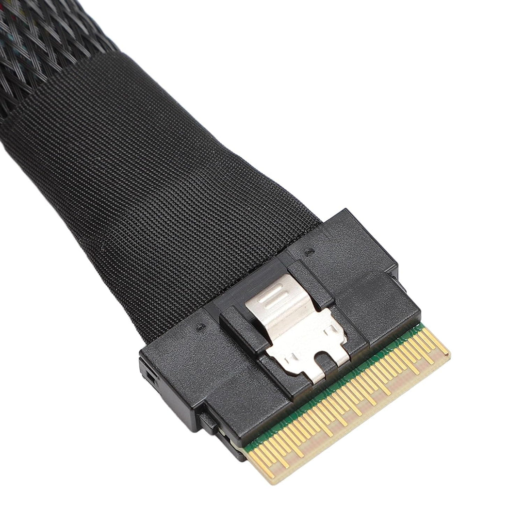 ciciglow NVME-Adapterkabel, SFF-8654 auf 2xSFF-8639 24 Gbit/s 12 Gbit/s 80 cm, NVME SFF-8654 auf für
