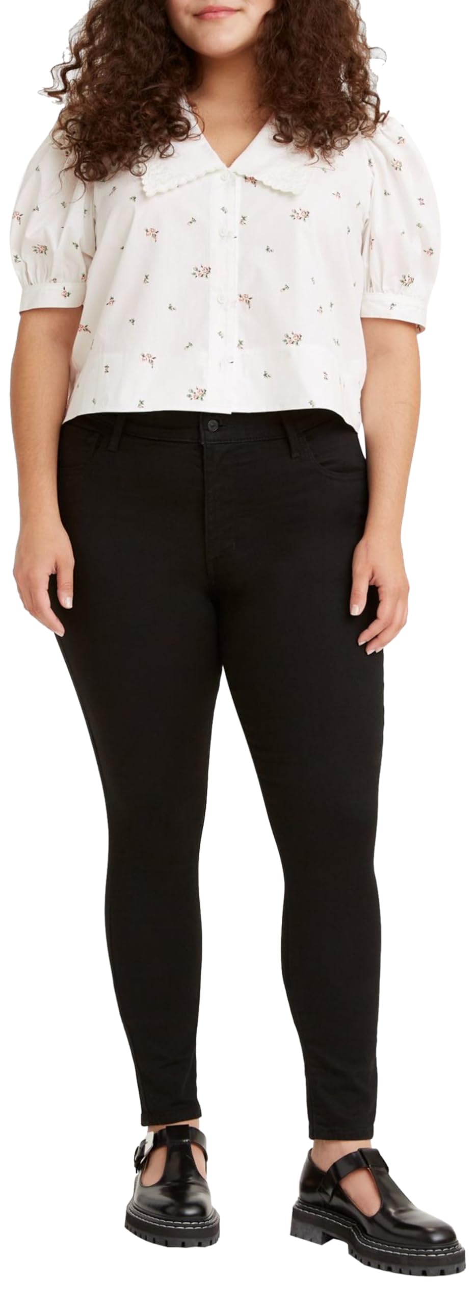 Levi's Damen 720 High Rise Super Skinny Jeans 23W / 28L Black Celestial, 23W / 28L Black Celestial