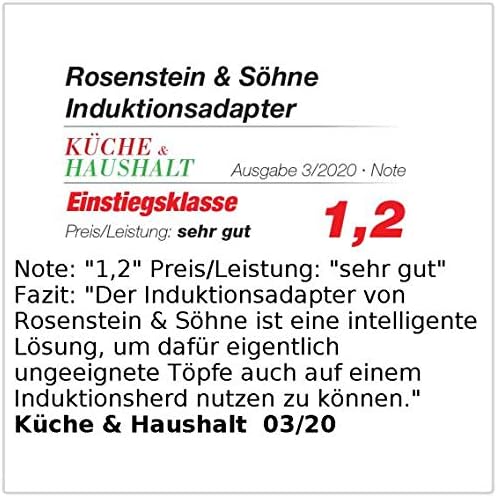 Rosenstein & Söhne Induktion Adapter: Universal-Adapterplatte für Induktions-Kochfelder, Ø 28 cm (Pl