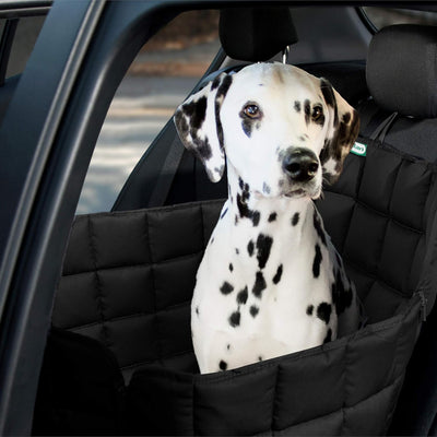 Doctor Bark Hunde 1-Sitz-Autoschondecke für die Rücksitzbank, All-Side Schutz mit Reissverschluss fü