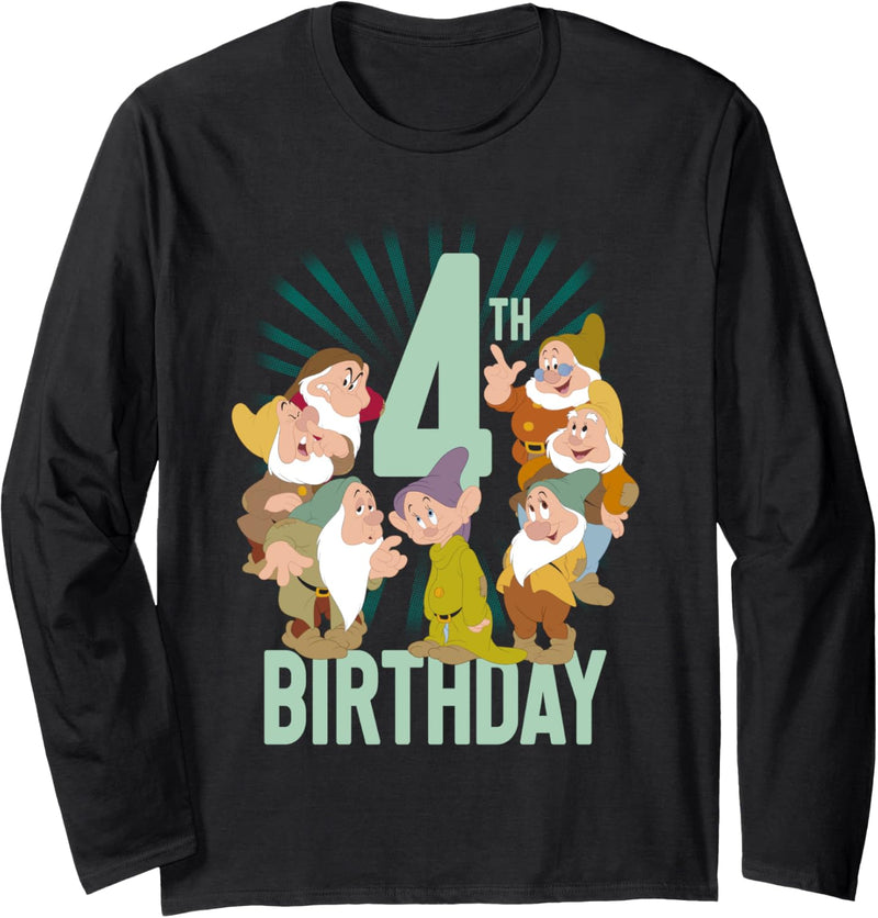 Disney Snow White Seven Dwarfs Fourth Birthday Langarmshirt