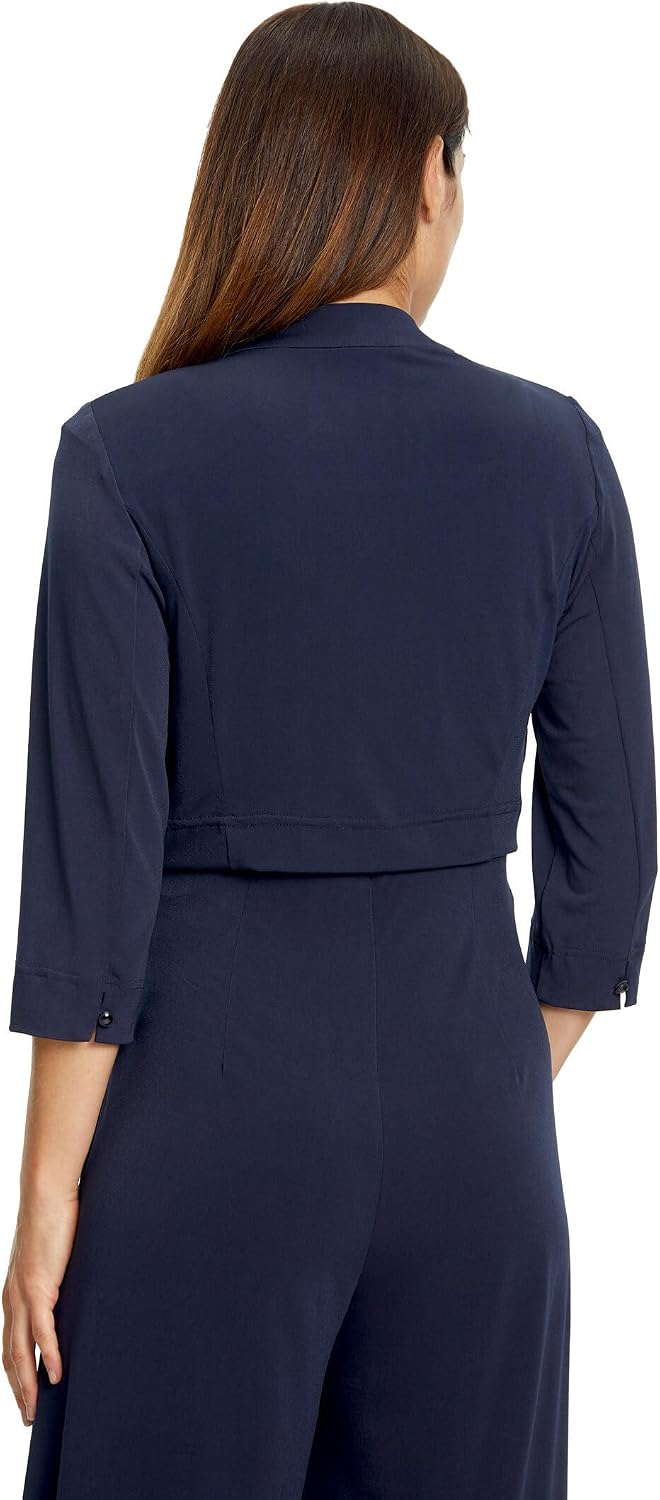 Vera Mont Damen Bolero-Jacke figurbetont 52 Blau, 52 Blau