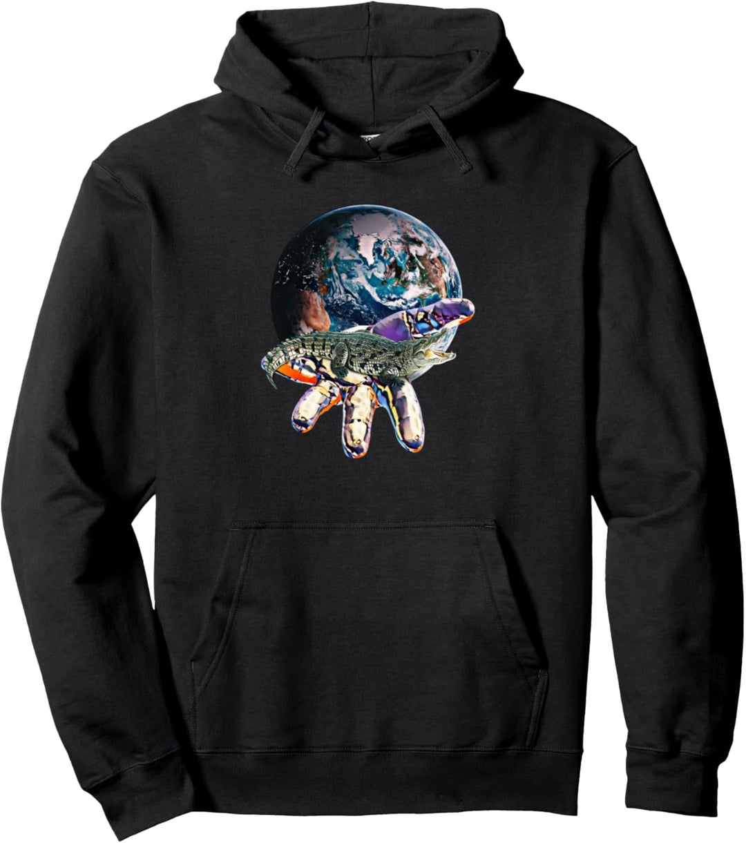 Krokodil Alligator Reptilien Pullover Hoodie