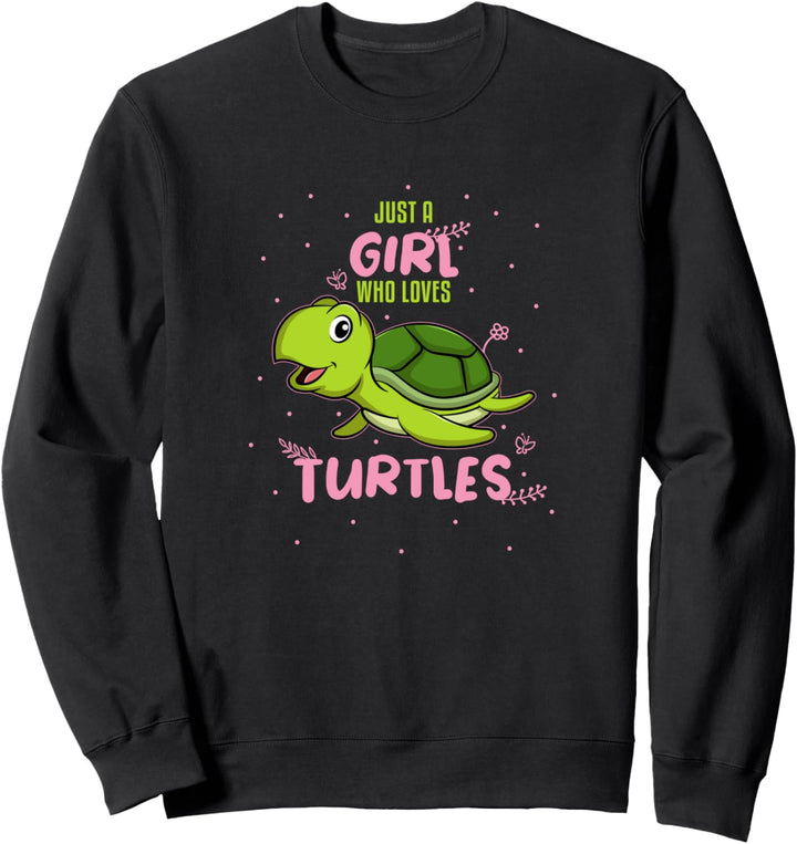 Süsse Schildkröte Meeresschildkröte für Mädchen Sweatshirt