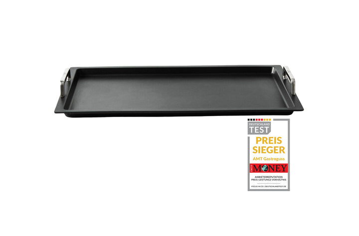 AMT Gastroguss Klaus grillt Gastronorm - Grillplatte GN 1/1 für Induktion by, 53 x 33 cm, 2 cm hoch,