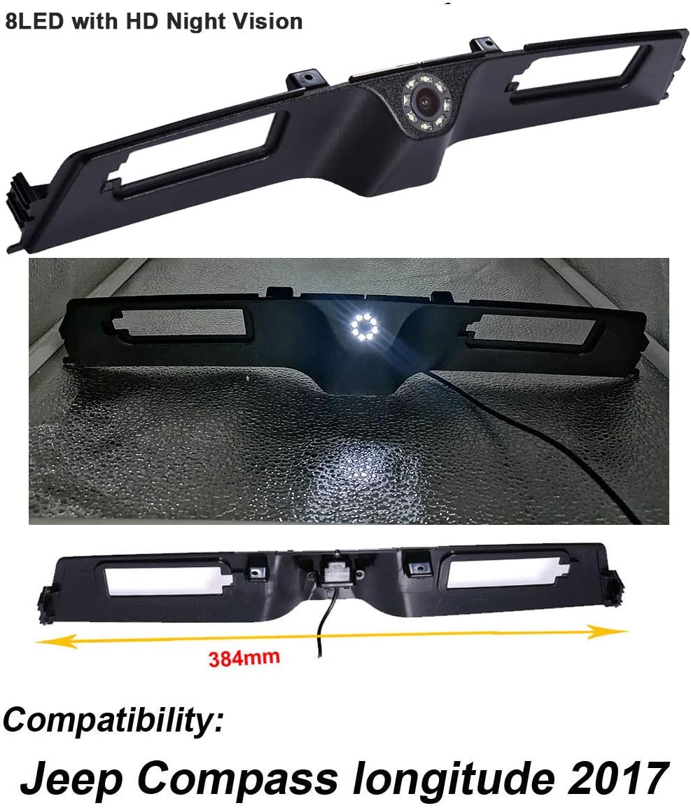 8 LEDs Nachtsicht 1280 * 720 Pixel 1000TV Linien Super HD Griffleiste Kamera Einparkhilfe wasserdich
