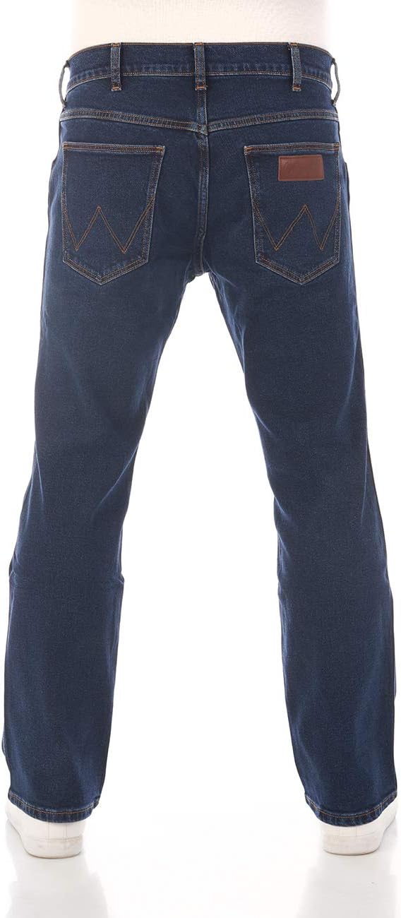 Wrangler Herren Jeans Bootcut Jacksville Hose Jeanshose Männer Baumwolle Denim Stretch Schwarz Blau