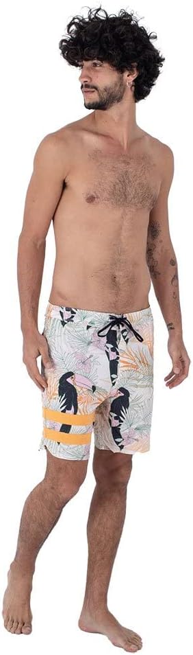 Hurley Herren Phantom-eco Block Party 18' Badeshorts für Herren 28 Barely Knochen, 28 Barely Knochen