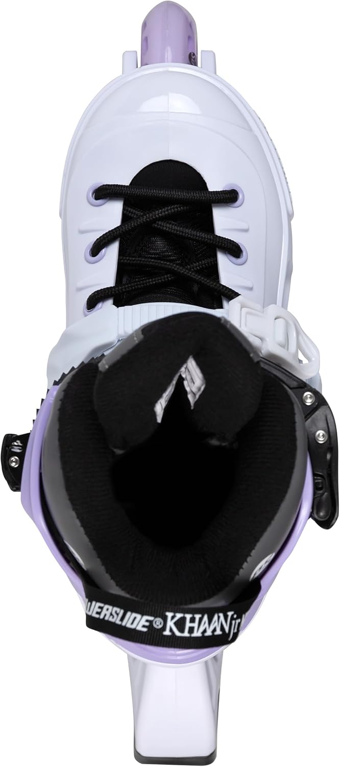 Powerslide Kinder Inline Skate Khaan Junior NXT White, grössenverstellbar, für Fitness, Urban, Hocke