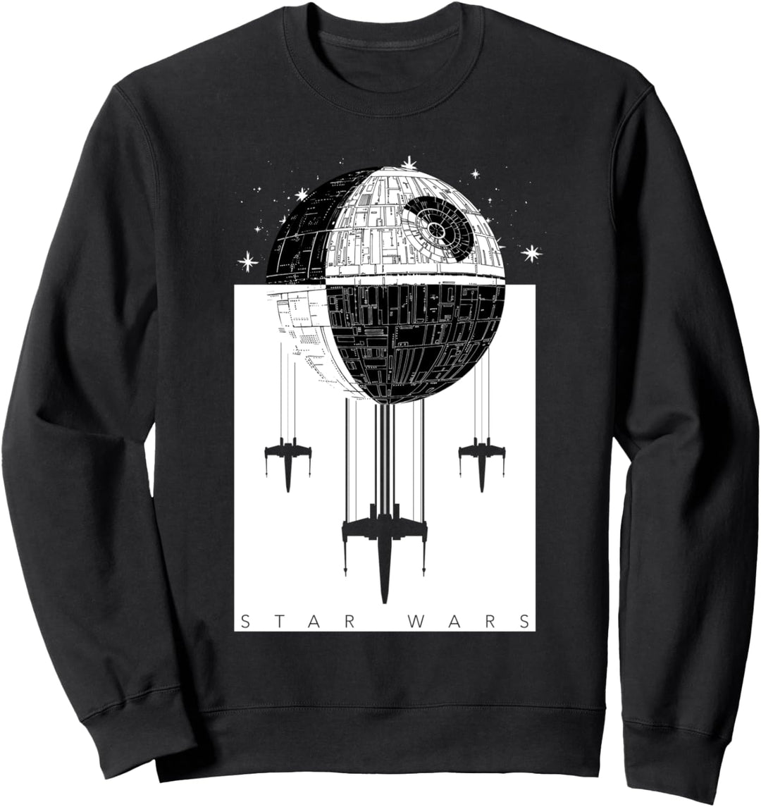 Star Wars Death Star Split Color Sweatshirt