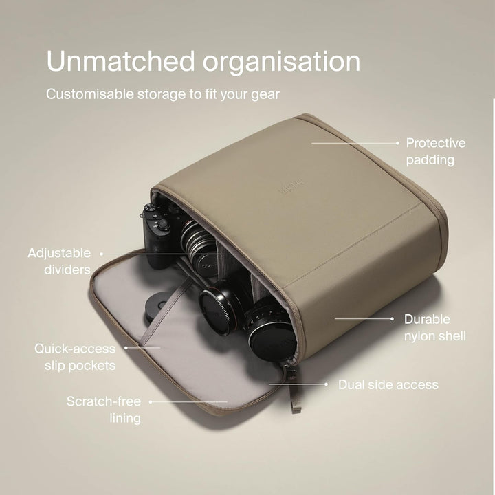 Urth Norite 24L Modular Backpack + 11.3L Camera Insert - Water Resistant, Anti-Theft, Recycled Bag f