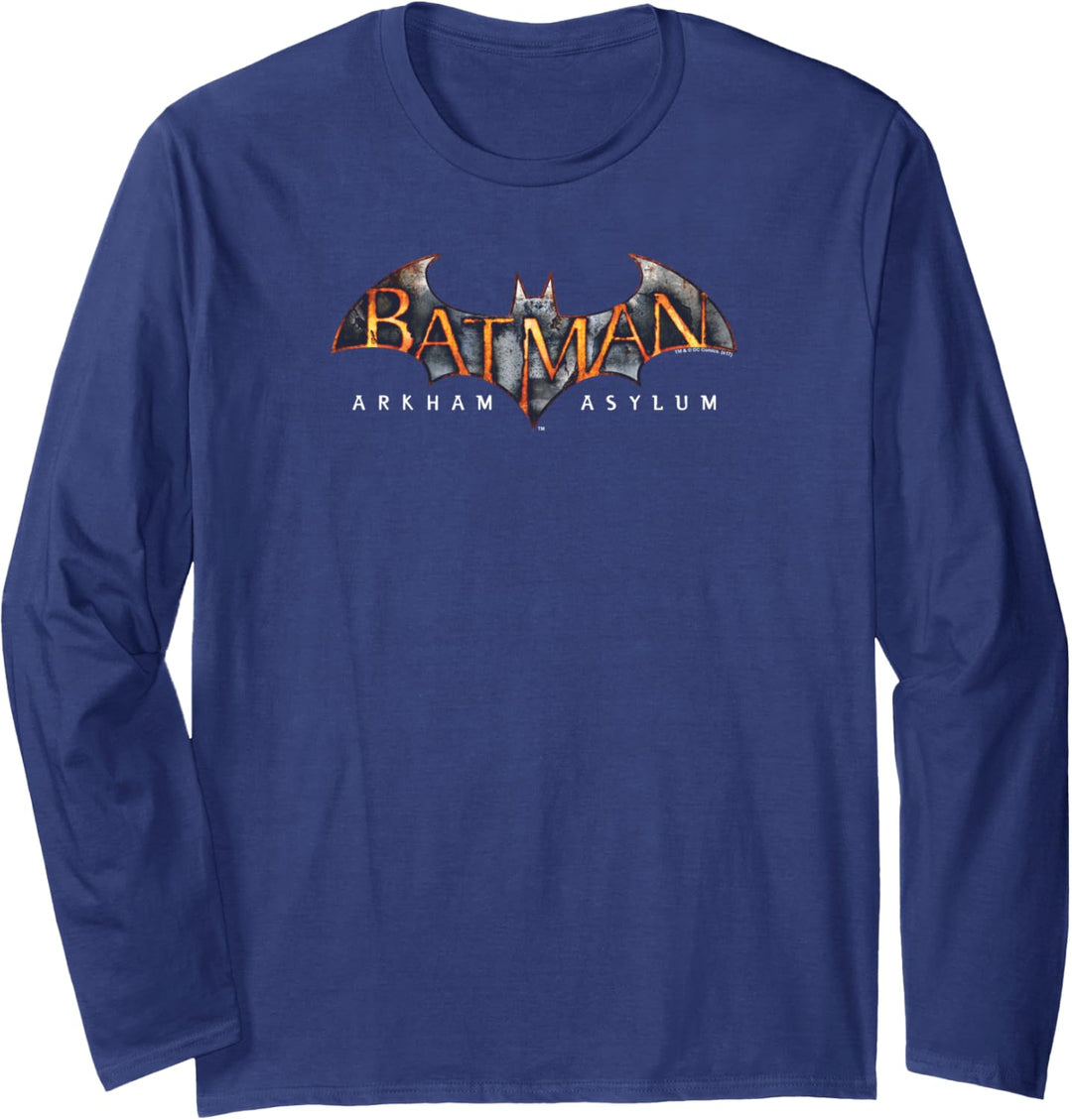 Batman: Arkham Asylum Bat Logo Langarmshirt