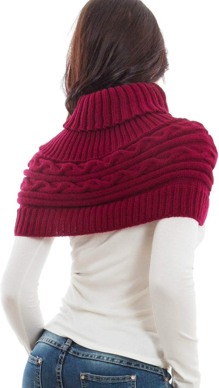 Toocool - Damen-Schulterbezug mit Kragen, Schal, Bolero Tricot, Rollkragen, Poncho LO-AS0430 Einheit