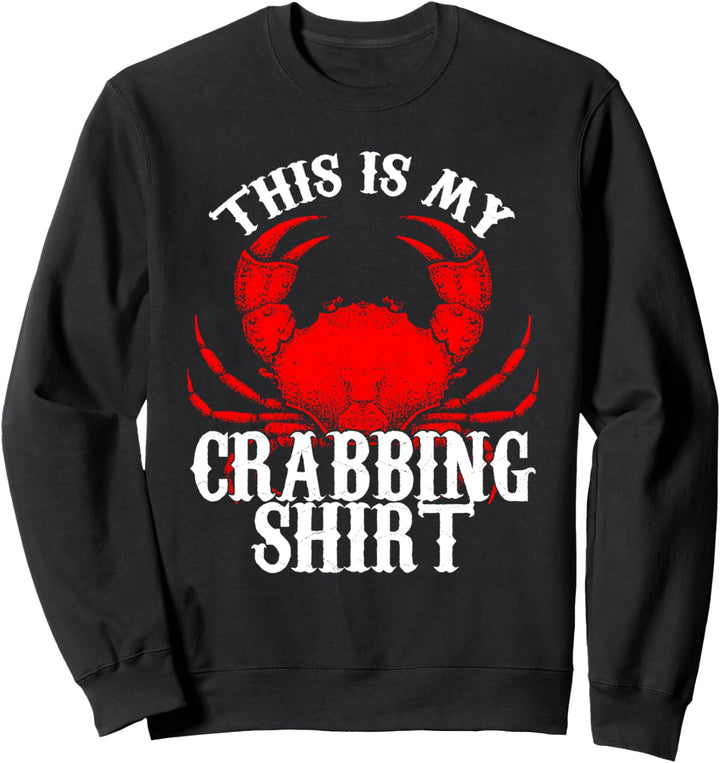 Krabbenhemdenfischen auf Blaue Krallenkrebse essen Krabbe Sweatshirt