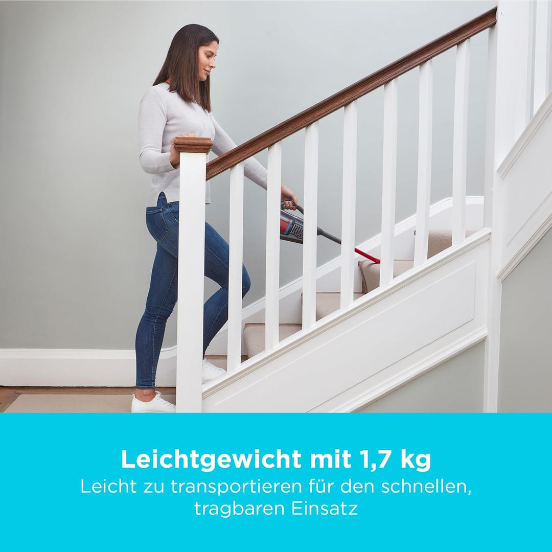BLACK+DECKER Lithium Dustbuster BHHV315B-QW mit Cyclonic Action – 12V Akku Handstaubsauger mit auszi