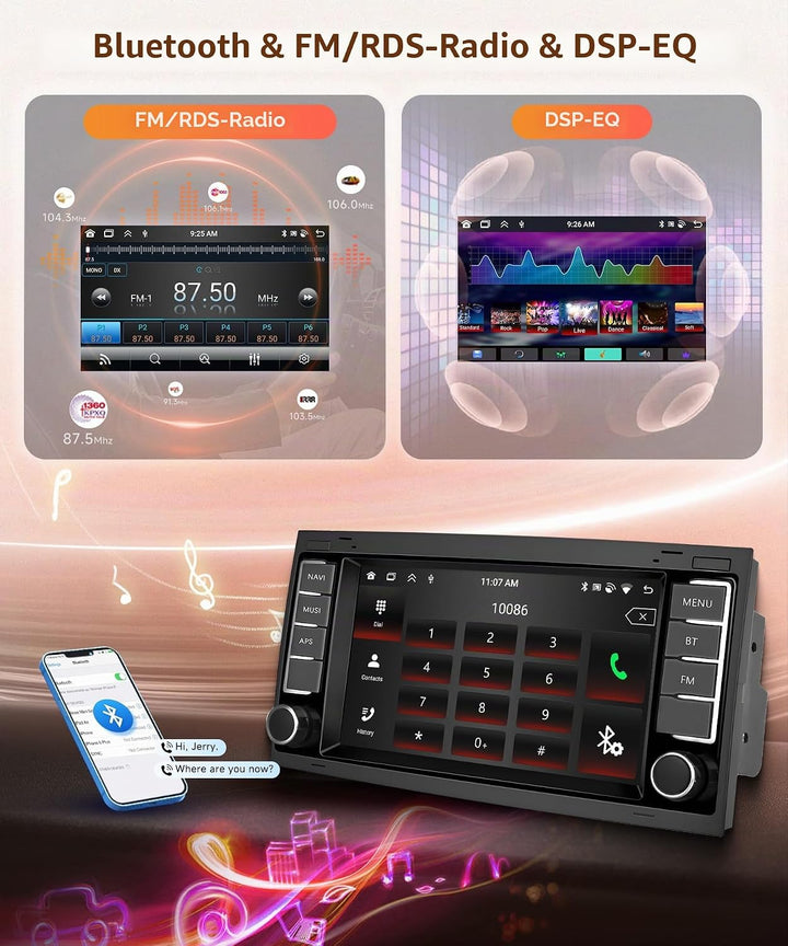 8 Core 6G+128G Android Autoradio für VW Touareg 2004-2011 VW Transporter T5 Multivan 2004-2009 Wirel