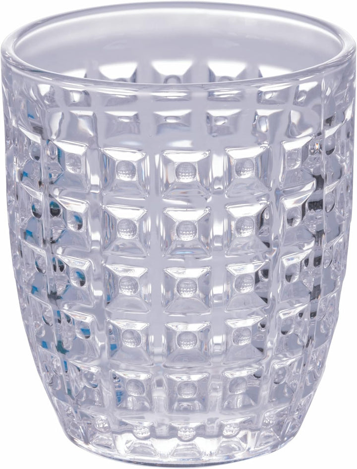Villa d'Este Home Tivoli 6er Set Wassergläser aus Glas 350 ml Geometrie Ocean