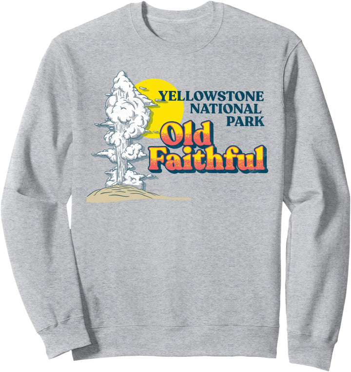 Old Faithful - Yellowstone National Park Vintage 80s Style Sweatshirt