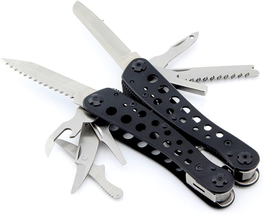 Ganzo G204 Multitool, Edelstahl, rostfrei, über 20 Funktionen, inkl. Tasche