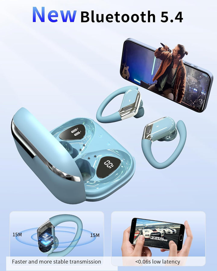 Matast Bluetooth-Ohrhörer blau, blau
