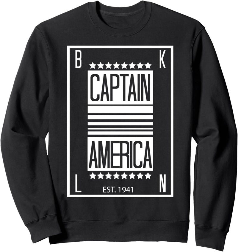 Marvel Avengers Captain America Est 1941 BKLN Sweatshirt