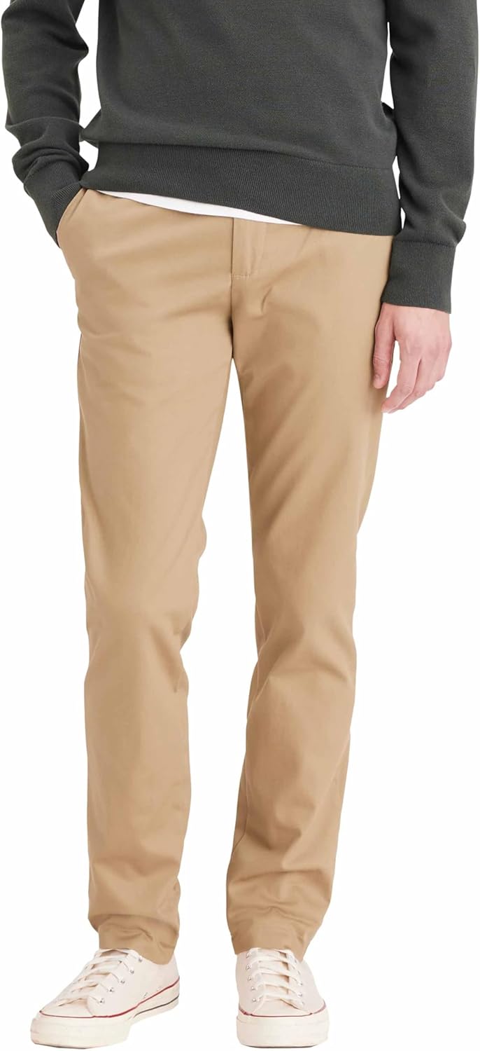 Dockers Herren Signature Khaki Slim Fit Chino 40W / 34L British Khaki, 40W / 34L British Khaki