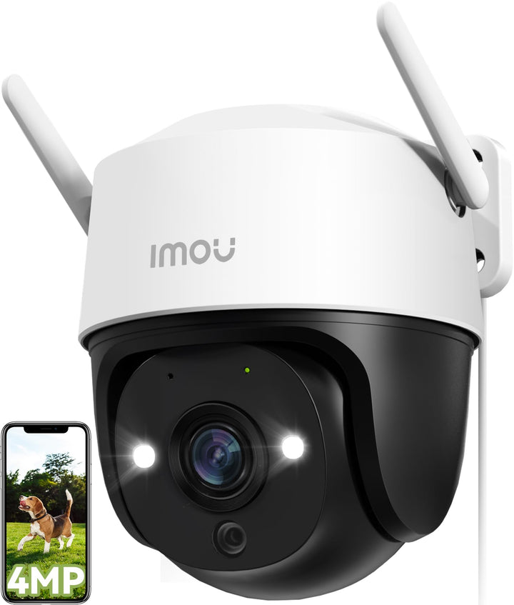 Imou 2.5K/4MP Überwachungskamera Aussen mit AI Personen-/Fahrzeugerkennung, 360° PTZ WLAN IP Kamera