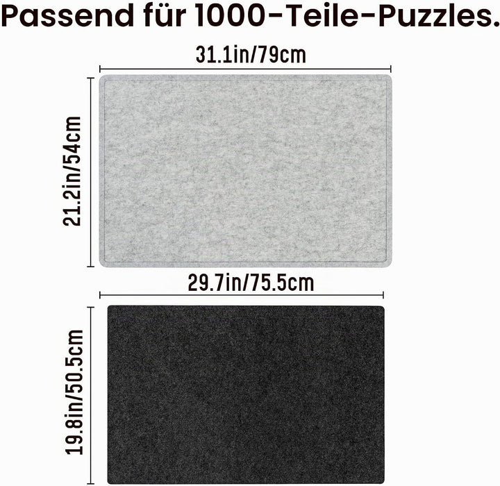 Lavievert 1000 Stück Puzzle Board mit Abdeckung, Puzzle Tisch mit 3 Neigungswinkel, Filzpuzzleablage
