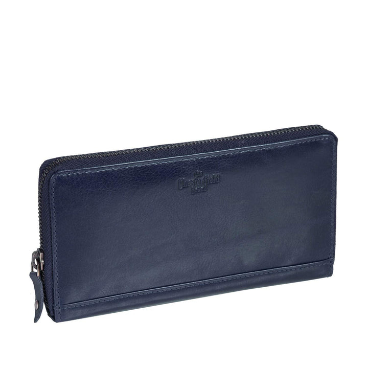 The Chesterfield Brand Leder Portemonnaie Navy Bridget RFID Safe