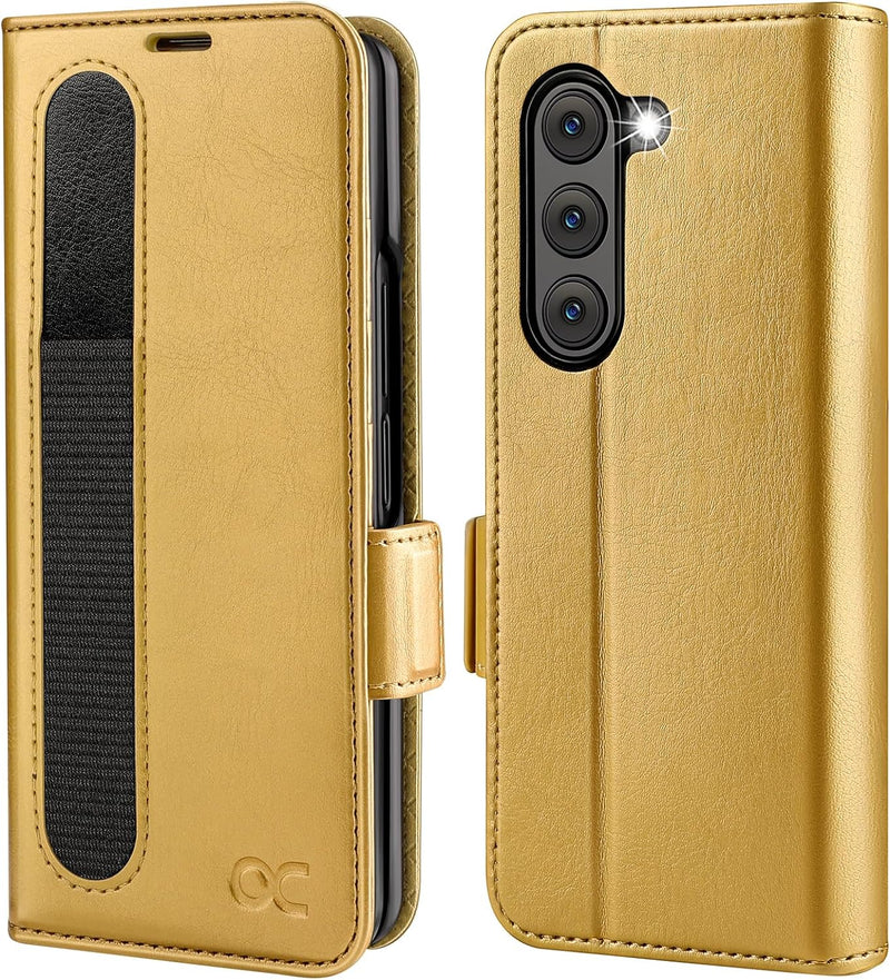 OCASE Hülle Samsung Galaxy Z Fold 5 5G Handyhülle mit [S Pen Halter] [Grenzschutz] [Premium PU Leder