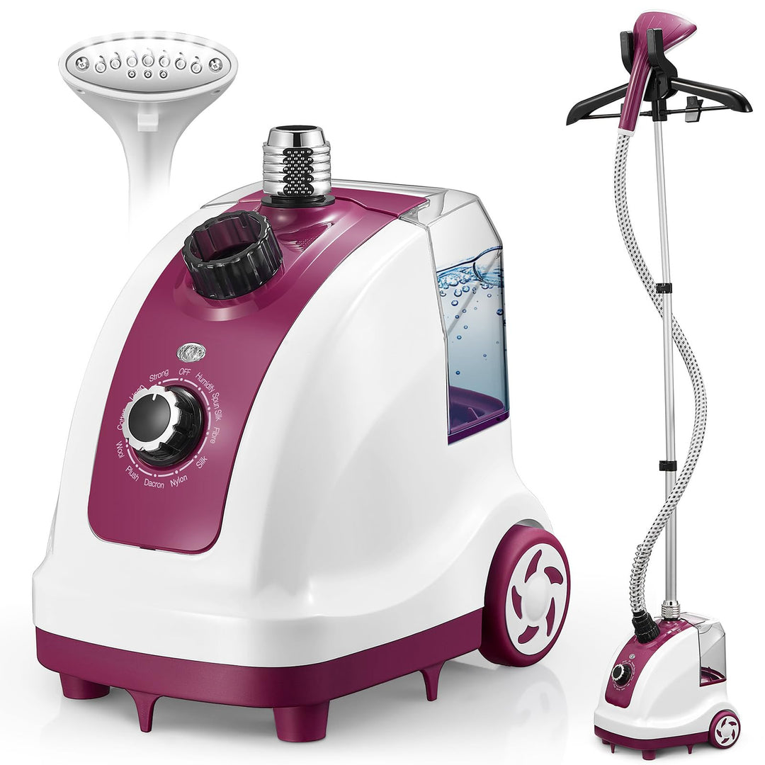Cozary Steamer Dampfglätter 1950W, Hemdenbügler mit Dampffunktion, 1350 ML Wassertank 45 Min, Vertik