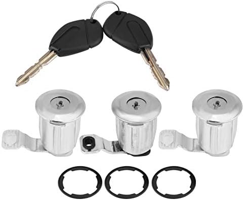 252522 Autotürschloss Barrel Set mit Schlüssel Ersatz für Peugeot Partner Citroen Berlingo Xsara(#1)