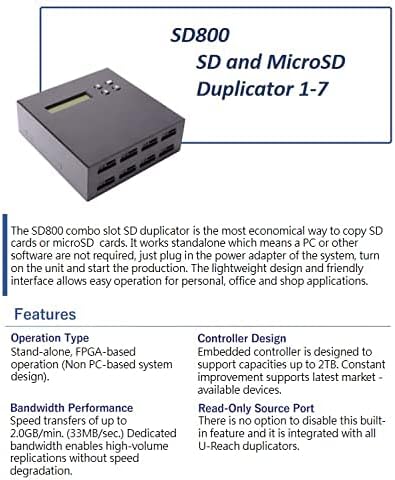 UReach SD800 Combo SD/MicroSD Karte klonen Kopierer SD Karten kopieren Speicherkarten duplizieren