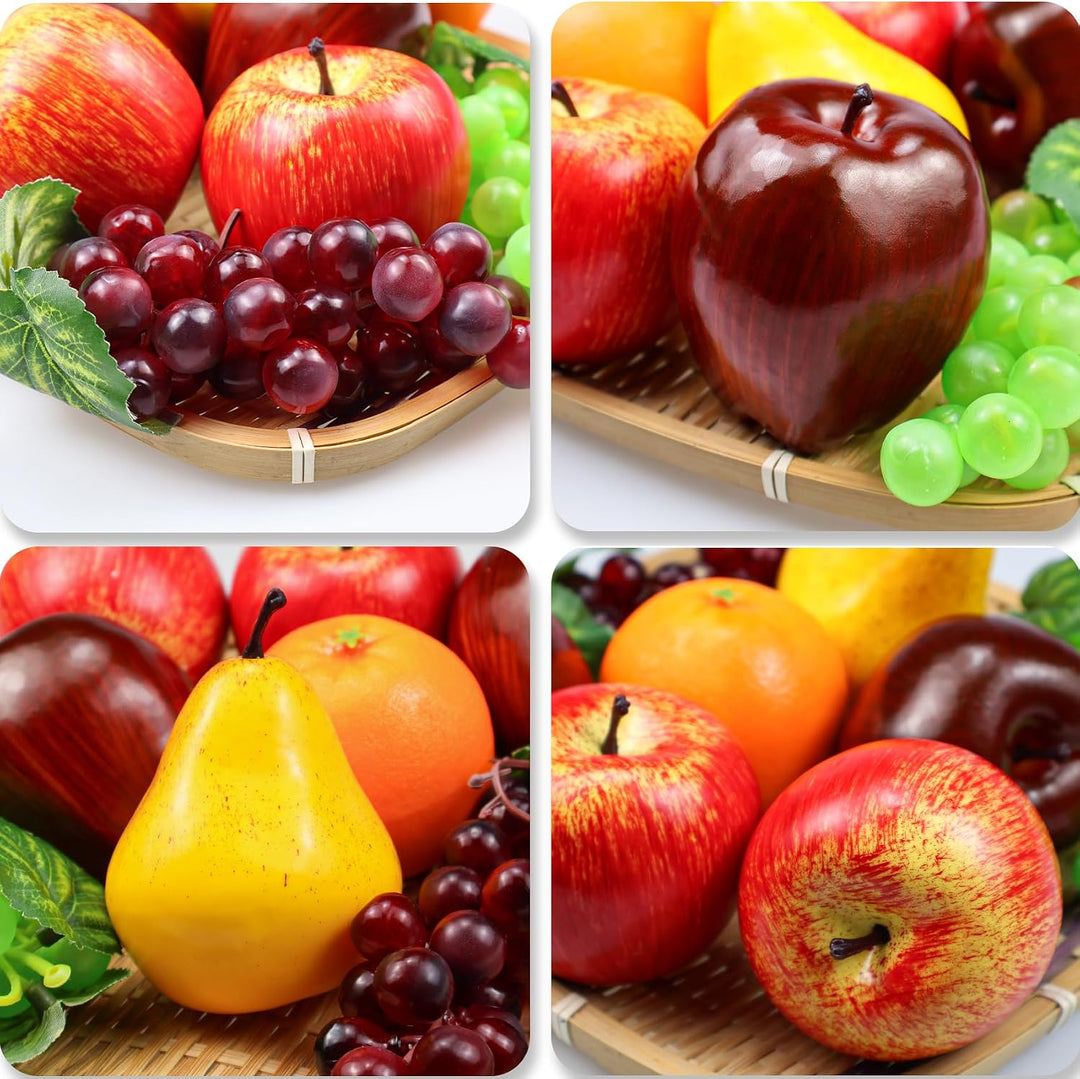 8 Stück Künstliches Obst Dekoration, Realistische Künstliche Früchte Für Zuhause Deko Küche, Party,