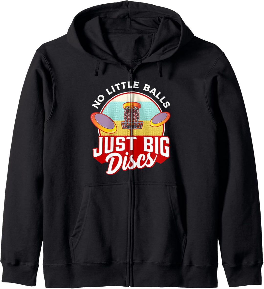 Keine kleinen Kugeln, nur grosse Scheiben! Disc Golf Geschenk Kapuzenjacke