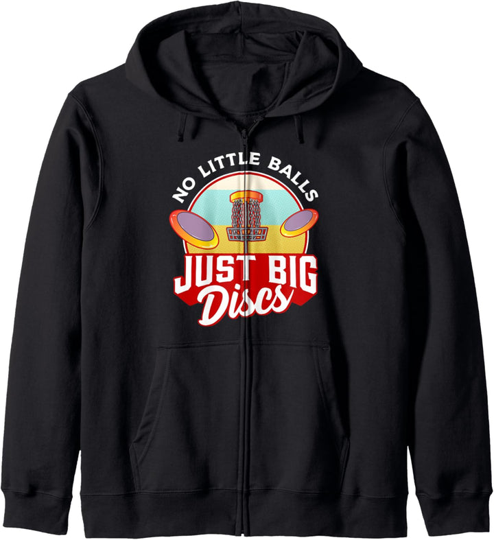 Keine kleinen Kugeln, nur grosse Scheiben! Disc Golf Geschenk Kapuzenjacke
