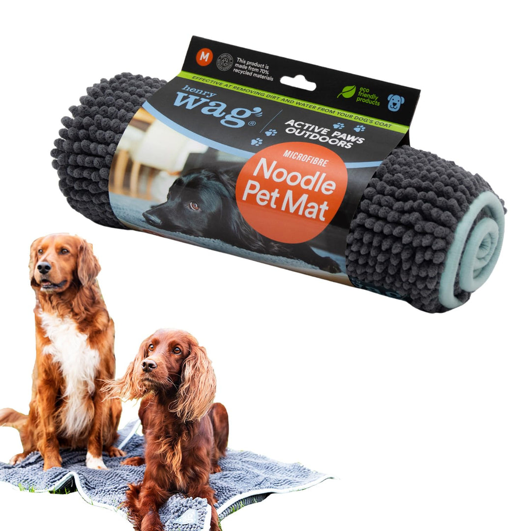 Henry Wag Microfibre Noodle Dog Mat 65 x 50cm farblos, 65 x 50cm farblos