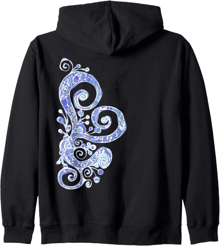 Hand Drawn Ornaments - Hearts Spirals 5 - Fan Fun Kapuzenjacke