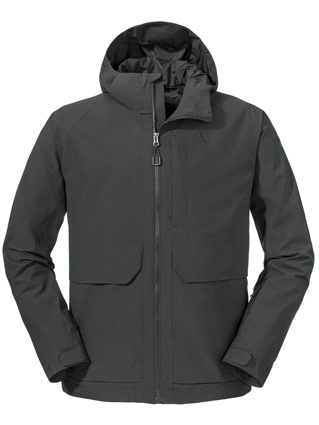 Schöffel Herren Jacket Lausanne M, Funktionsjacke mit Kapuze, wasserdichte, leichte Sommerjacke mit