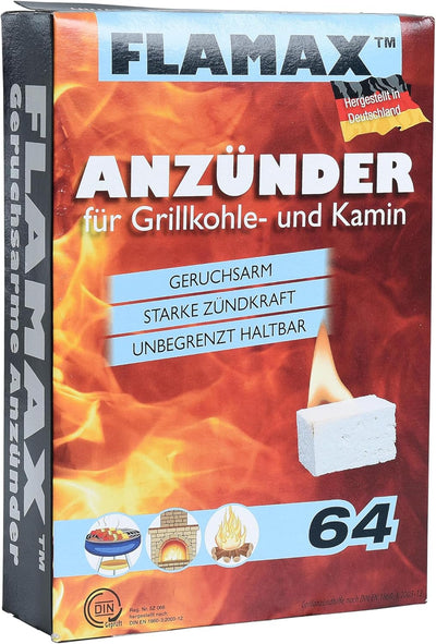 ESTEXO Kaminanzünder Grillanzünder Kohle-Anzünder 12x 64 Stück Ofenanzünder BBQ Anzündwürfel