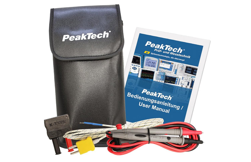 PeakTech 1625 – True RMS Stromzange 1000A AC/DC, Digital Multimeter, Zangenmessgerät, TÜV/GS, Stromm