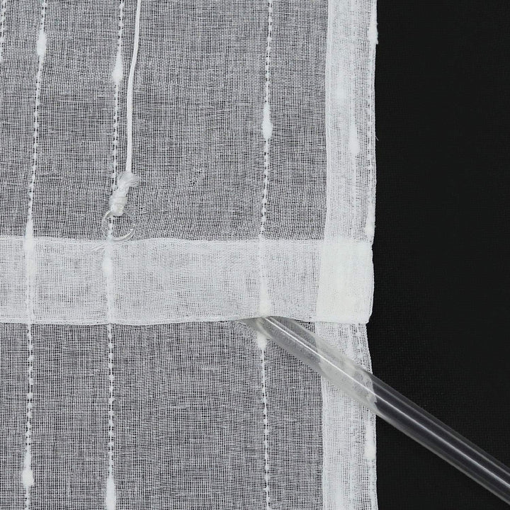 Joyswahl Voile Ösenrollo Unifarbenes Raffrollo mit schönen Längsstreifen »Ursel« Schals Fenster Gard