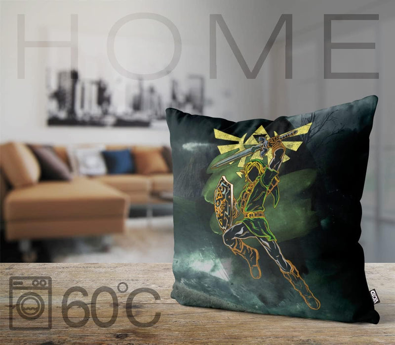 VOID Adventure Link Polyester Kissenbezug Kissenhülle Outdoor Indoor Game Gamer, Kissen Grösse:50 x