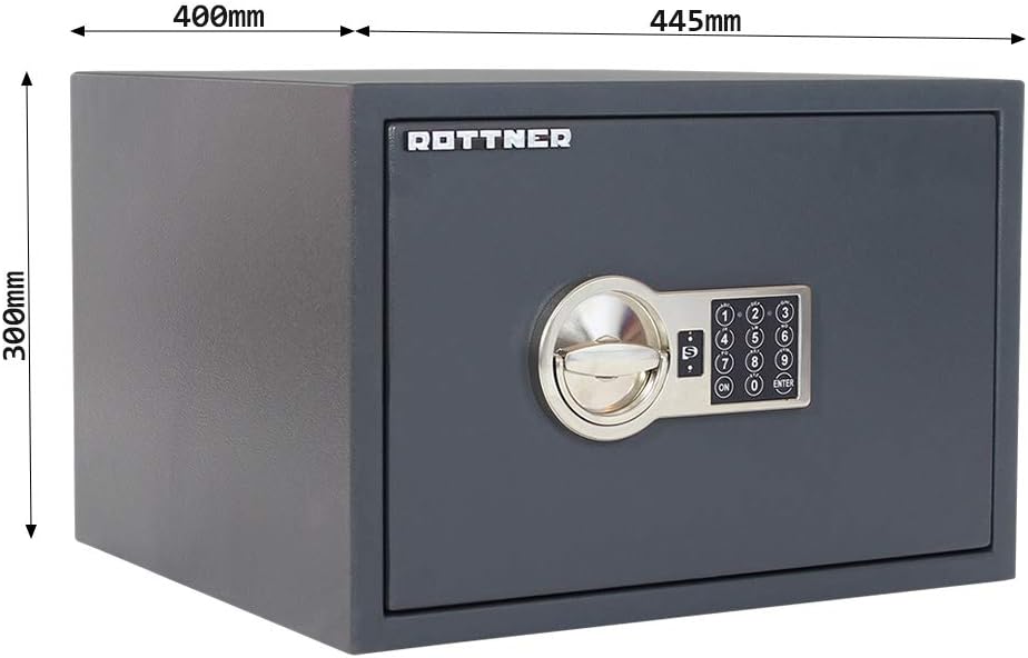 Rottner Power Safe 300 Möbeltresor S2 HxBxT 300x445x400 mm bedingter Feuerschutz batteriebetriebenes