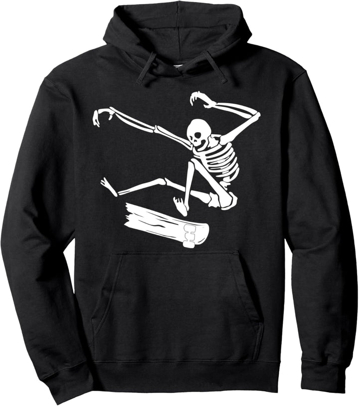 Skateboard Skelett Skateboarder Skaten Pullover Hoodie