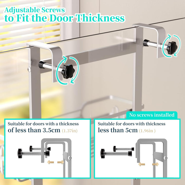 HapiRm Duschablage zum Hängen Hängeregal Dusche - Duschregal zum Hängen Einstellbar mit 4 Duschkorb,