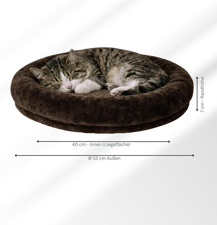 nanook - Liegeplatz, Liegemulde XL - Liegefläche Ø 53 cm - für grosse Katzen geeignet - für M8 M10 K